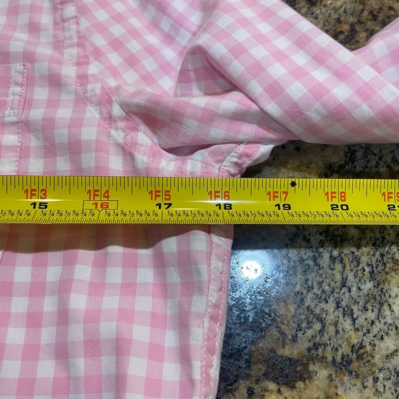 Abercrombie Kids Boy's Dress Muscle Shirt Pink White Gingham Size XL Easter - Picture 8 of 10